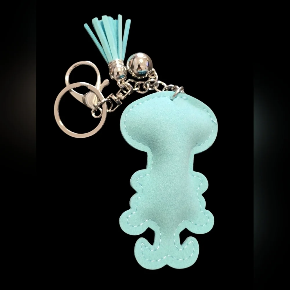 Squidward Bag Charm Rhinestone Character Keychain